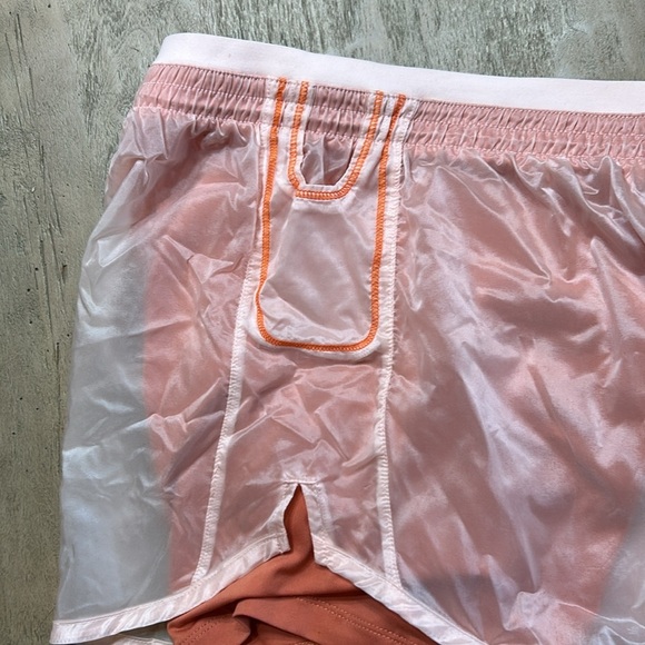 Nike Women's Pink and Orange Running Shorts size Small - Picture 6 of 7